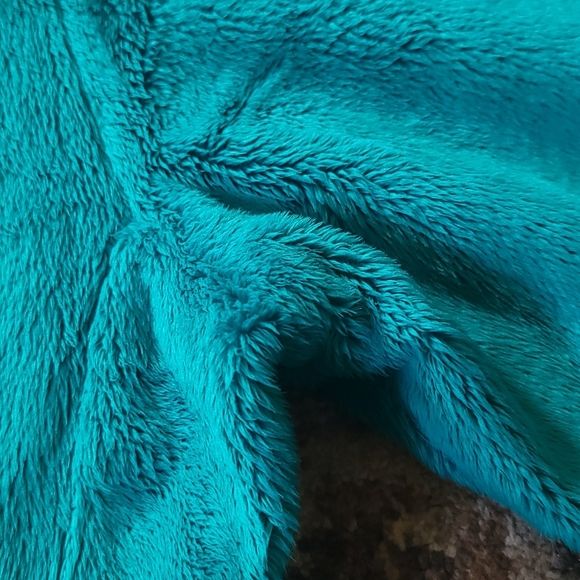 North Face S Green Fuzzy Soft Zip Up Jacket Winter Fall - Picture 3 of 5